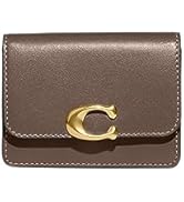 COACH Women's Bandit Card Case, Dark Stone, One Size