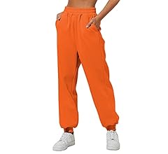 Yovela Womens High Waisted Baggy Sweatpants 2024 Fall Jogger Pants Y2k Trendy Lounge Trousers with Pockets