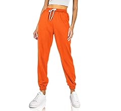 AUTOMET Women's Cinch Bottom Sweatpants High Waisted Athletic Joggers