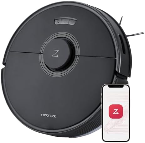 roborock Q7 Max Robot Vacuum and Mop Cleaner, 4200Pa Strong Suction, Lidar Navigation, Multi-Level Mapping, No-Go&No-Mop Zones, 180mins Runtime, Works with Alexa, Perfect for Pet Hair(Black)