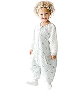 Tealbee Dreamsie: Toddler Sleep Sack with Long Sleeves and Footies 12m-2T - 0.8 TOG Summer Baby W...