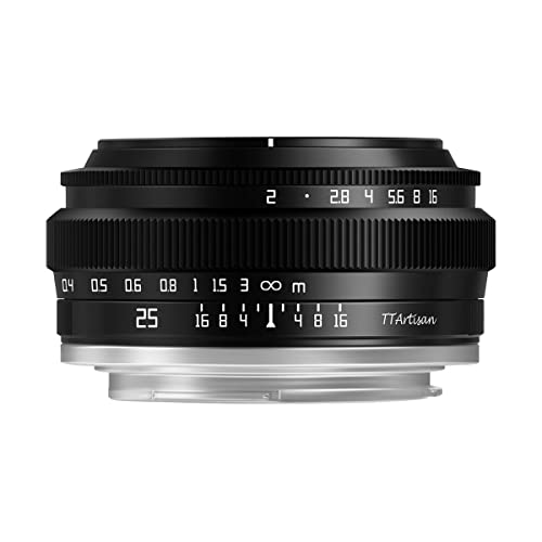 TTArtisan 25mm f/2 C マイクロフォーサーズ レンズ ブラック 銘匠光学 (2年保証付) (国内正規品)