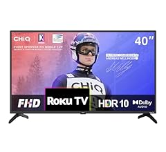 CHiQ ROKU TV L40G5NK, 40 Inch Smart TV, FHD, HDR10, Dolby Audio, Mobile Control, Voice Assistant, BBC, Disney+, 2.4&5G WiFi…