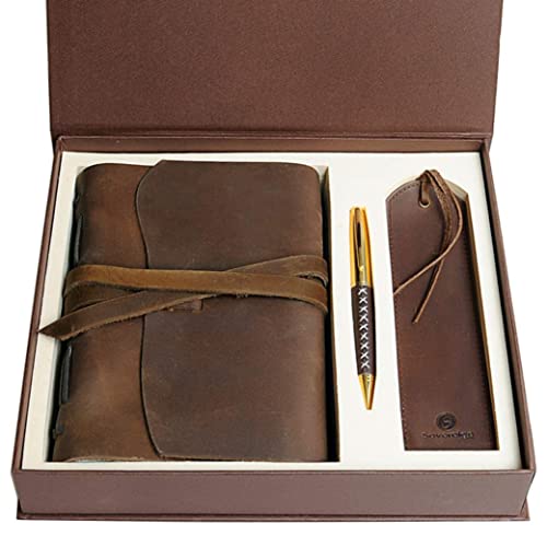 Leather Bound Journal for Men...