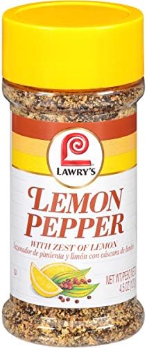 Lawry's Lemon Pepper with Zest of Lemon, 4.5 oz (Pack of 12)