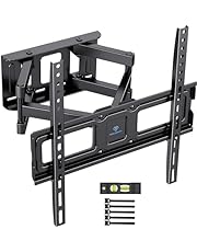 PERLESMITH TV Wall Bracket, Swivel Tilt TV Wall Mount for 26-65 Inch Flat &amp; Curved TV up to 45kg, TV Bracket Max VESA 400x400mm