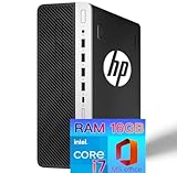 【karamel整備済み品】エイチピー【Intel Core-i7搭載】デスクトップPC ProDesk600G3 / MS Office 2019(Home&Business) Windows 11 Pro/メモリ16GB 高速SSD:512GB 高性能パソコン Desktop/光学ドライブ（DVD）搭載/Type-C、Displayport、VGA /4Kディスプレイ対応 image