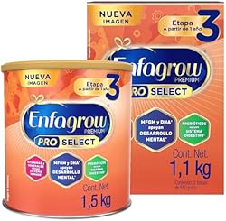 Enfagrow Premium Pro Select Etapa 3, Alimento a base de leche para niños a partir de 1 año, Paquete 2.6 kg