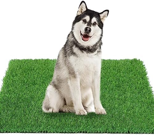 GLOBREEN Dogs Artificial Grass Pee Pad, 51.3" x 31.5" X-Large Dog Turf for Potty Training, Thick & High Drainage, Pets Fake Grass Patch Mat for Indoor Outdoor Use