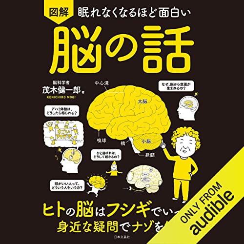 『眠れなくなるほど面白い 図解 脳の話: ヒトの脳はフシギでいっぱい 身近な疑問でナゾを解明』のカバーアート