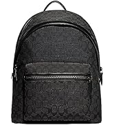 COACH Men's Charter Backpack in Signature Jacquard, Charcoal/Black, One Size