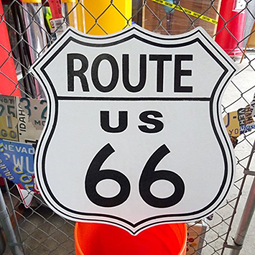 アメリカンプライウッドサイン Route66／ルート６６ 【木製看板、レロインテリア、アメリカン雑貨】