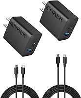 Anker iPhone 16 Charger, Anker USB C Charger, 2-Pack 20W Dual Port USB Fast Wall Charger, USB C Charger Block for iPhone...