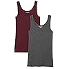 Amazon Essentials Women's Slim-Fit Tank, Pack of 2