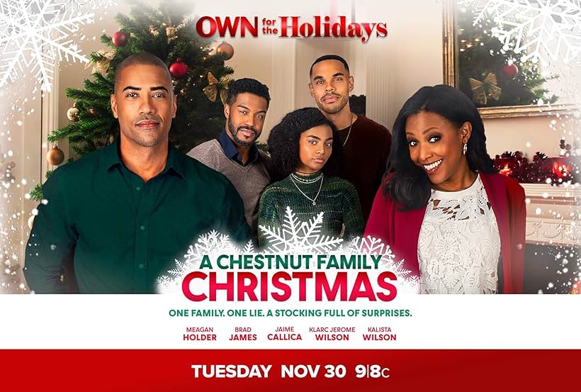 Kalista Wilson, Brad James, Meagan Holder, Jaime M. Callica, and Klarc Jerome Wilson in A Chestnut Family Christmas (2021)