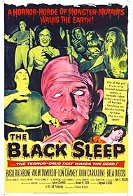 Bela Lugosi, John Carradine, Lon Chaney Jr., Basil Rathbone, and Tor Johnson in The Black Sleep (1956)