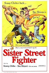 Shin'ichi Chiba and Etsuko Shihomi in Sister Street Fighter (1974)