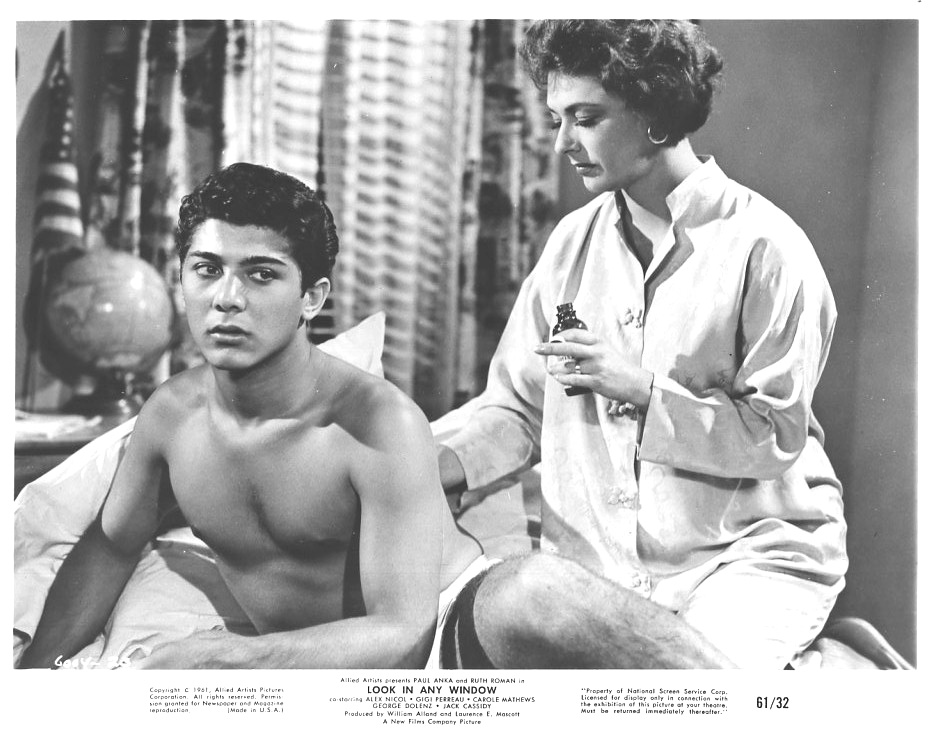 Paul Anka and Ruth Roman in Look in Any Window (1961)