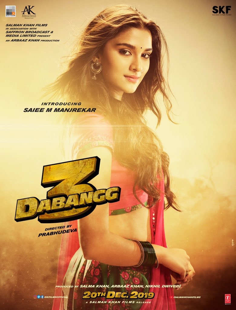 Saiee Manjrekar in Dabangg 3 (2019)