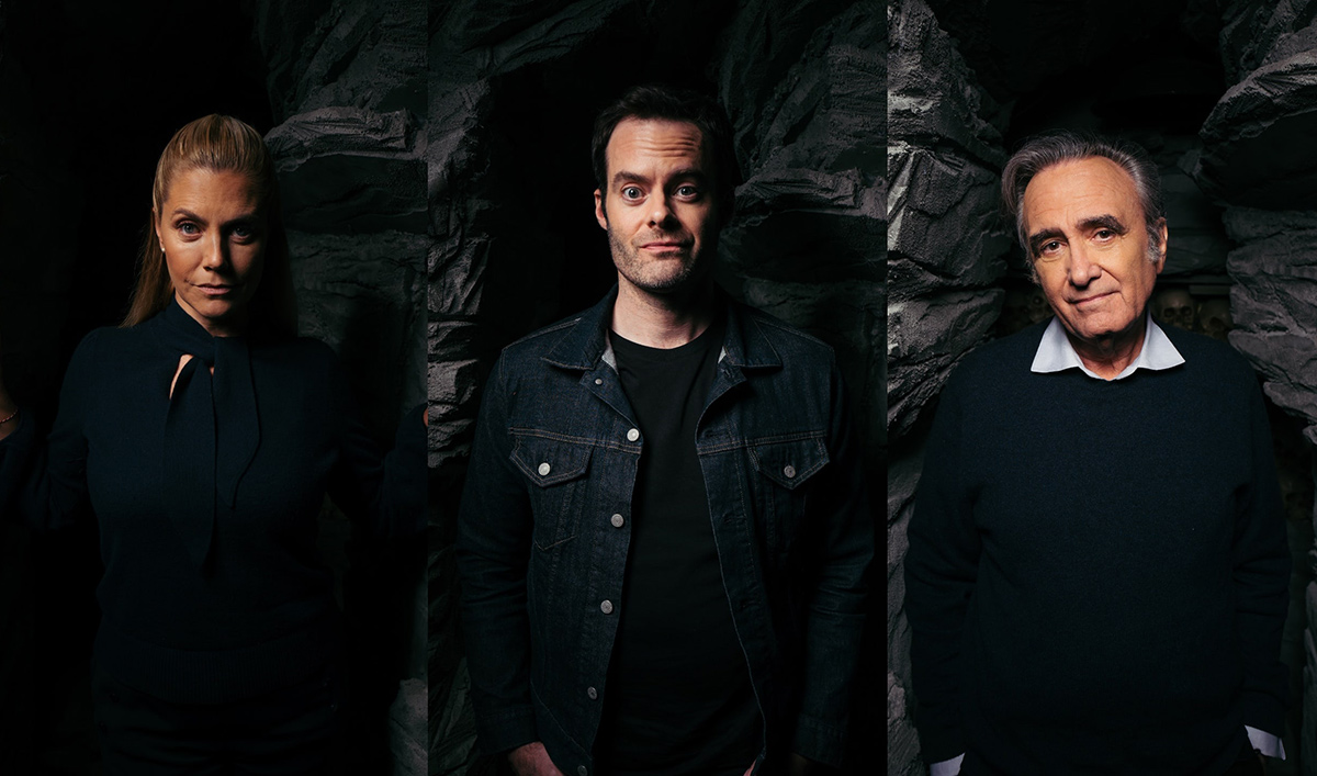 Joe Dante, Bill Hader, and Barbara Muschietti in Monsters (2020)