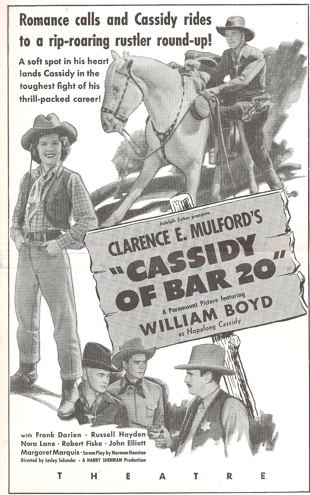 William Boyd, Russell Hayden, and Margaret Marquis in Cassidy of Bar 20 (1938)