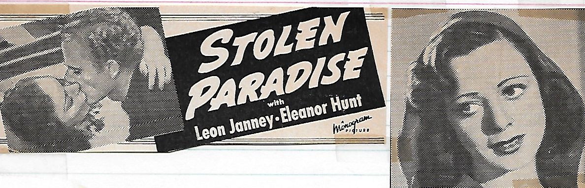 Eleanor Hunt and Leon Janney in Stolen Paradise (1940)