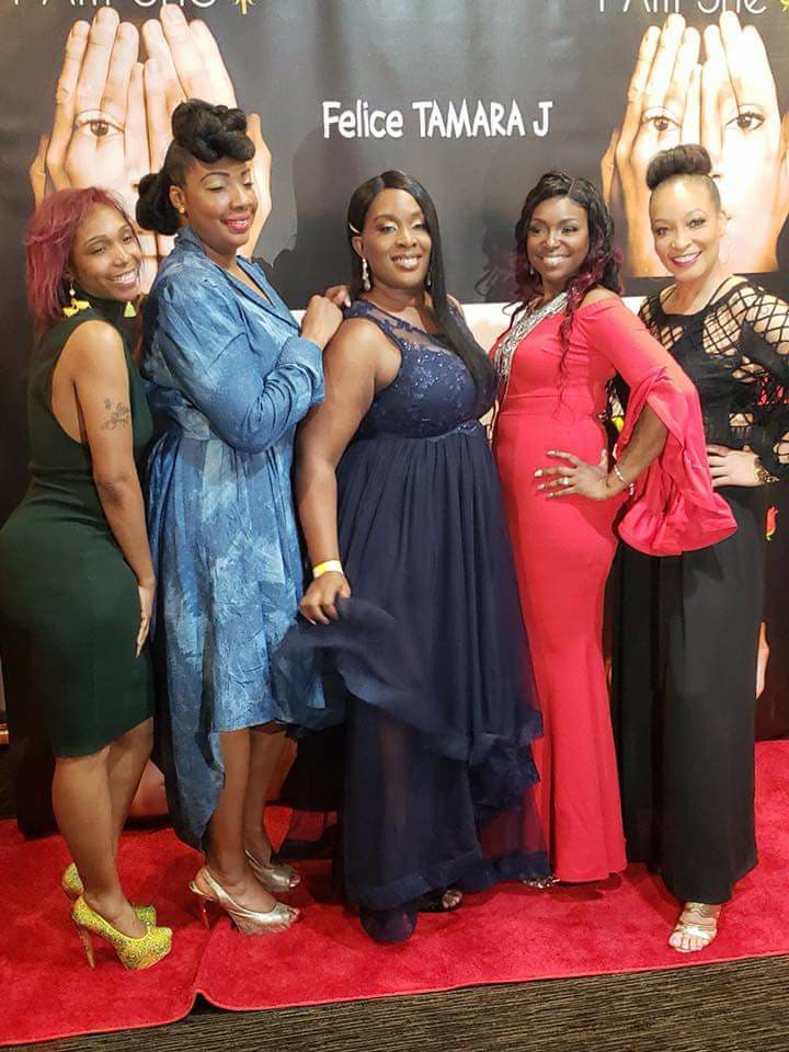 Nsenga Wilson, Sherell Brown, Felice Tamara Jackson, Quinniya Hearn, and Felecia Young at an event for I'm Coming for You (2023)