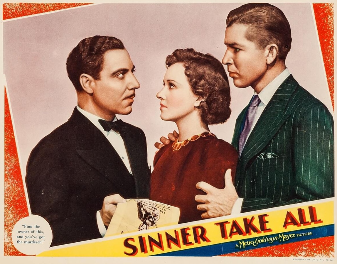 Bruce Cabot, Joseph Calleia, and Margaret Lindsay in Sinner Take All (1936)