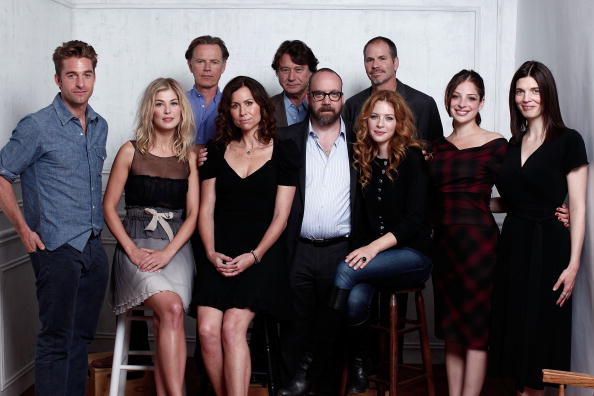 Minnie Driver, Richard J. Lewis, Scott Speedman, Paul Giamatti, Bruce Greenwood, Macha Grenon, Robert Lantos, Rachelle Lefevre, Rosamund Pike, and Anna Hopkins in Barney's Version (2010)