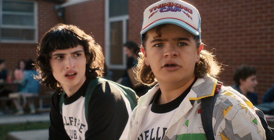 Finn Wolfhard and Gaten Matarazzo in Stranger Things (2016)