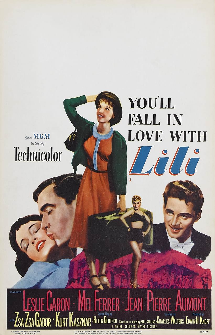 Zsa Zsa Gabor, Jean-Pierre Aumont, Leslie Caron, and Mel Ferrer in Lili (1953)