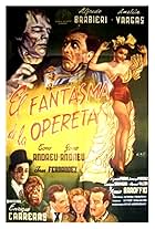 Alfredo Barbieri and Amelia Vargas in El fantasma de la opereta (1955)