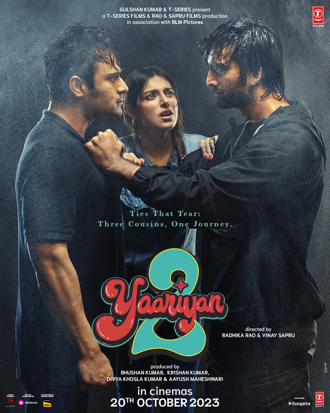 Meezaan Jafri, Divya Khossla, and Pearl V Puri in Yaariyan 2 (2023)