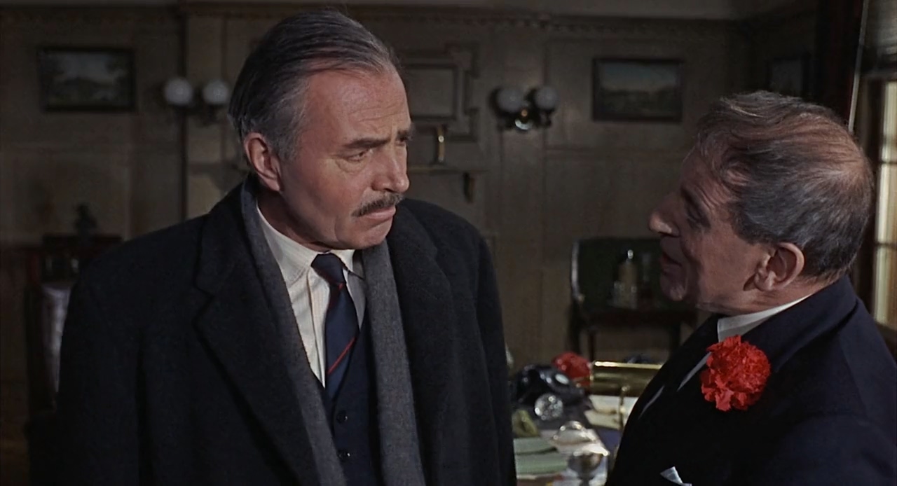 James Mason and Max Adrian in The Deadly Affair (1967)