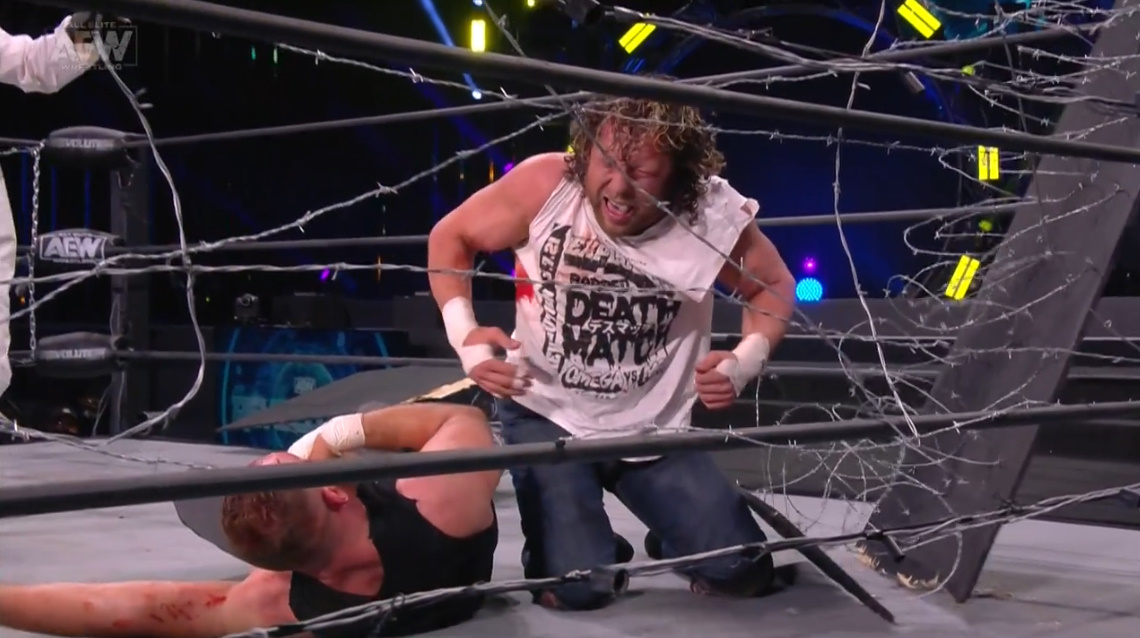 Kenny Omega and Jonathan Good in All Elite Wrestling: Revolution (2021)