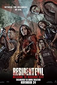 Robbie Amell, Avan Jogia, Kaya Scodelario, Tom Hopper, and Hannah John-Kamen in Resident Evil: Welcome to Raccoon City (2021)