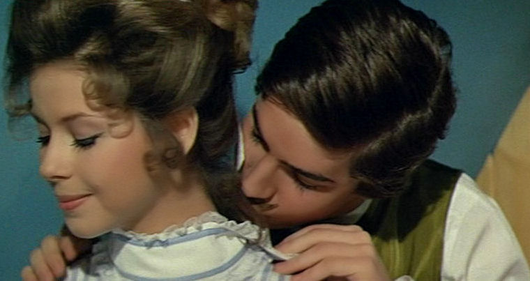 Olivier De Funès and Martine Kelly in Hibernatus (1969)