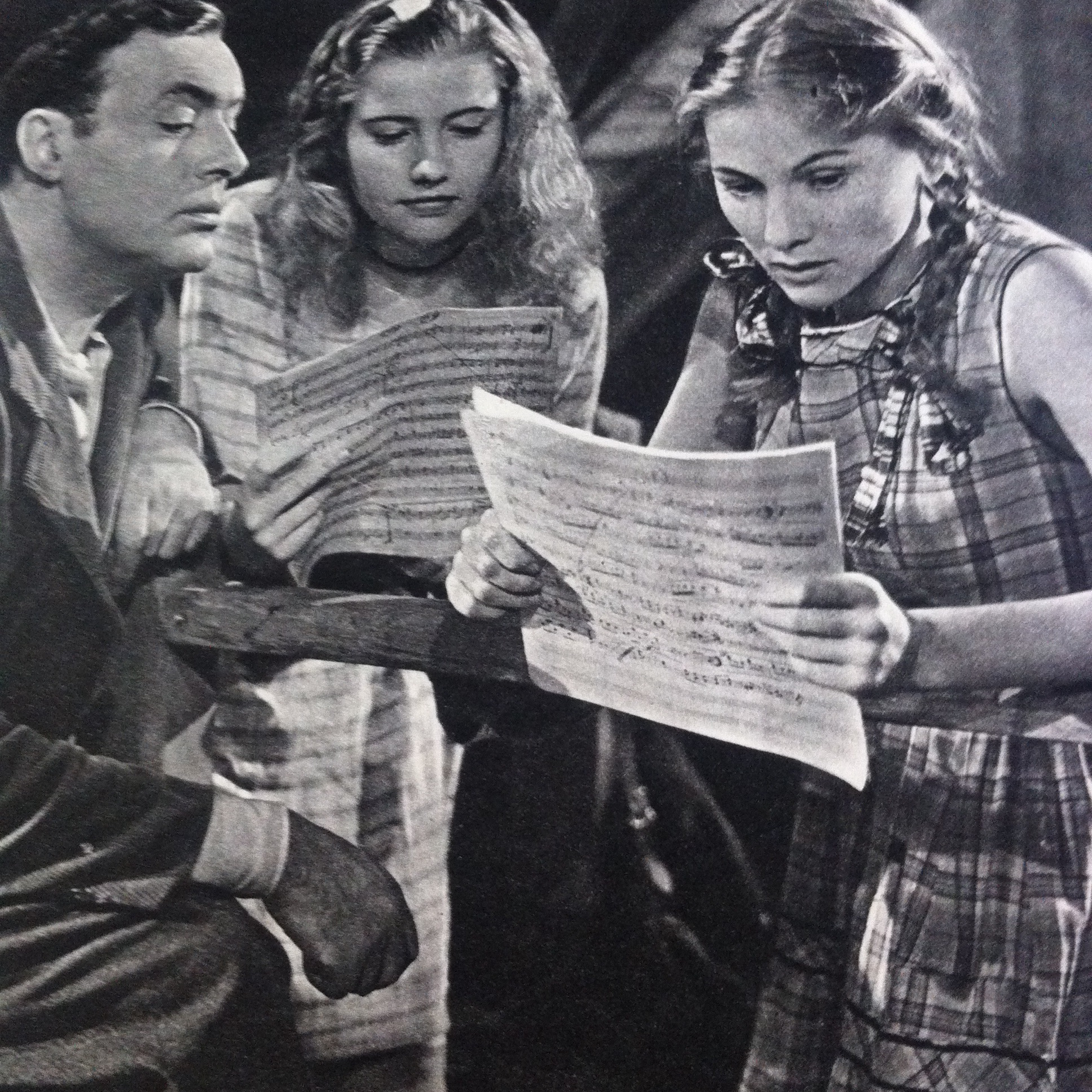 Joan Fontaine, Charles Boyer, and Joyce Reynolds in The Constant Nymph (1943)