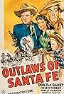 Don 'Red' Barry, Helen Talbot, Wally Vernon, and Twinkle Watts in Outlaws of Santa Fe (1944)