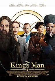 Ralph Fiennes, Djimon Hounsou, Rhys Ifans, Gemma Arterton, and Harris Dickinson in The King's Man (2021)