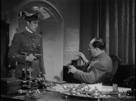 Anthony Quinn and Lionel Atwill in The Last Train from Madrid (1937)