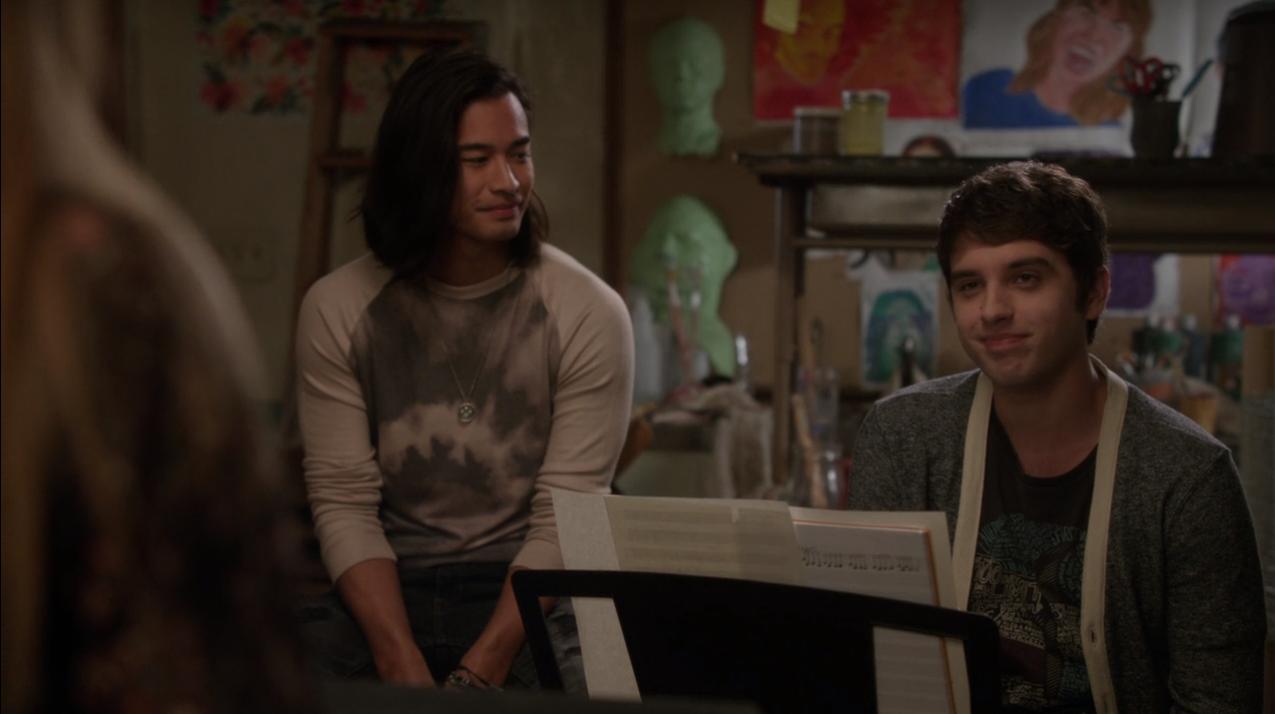 Jordan Rodrigues and David Lambert in The Fosters (2013)