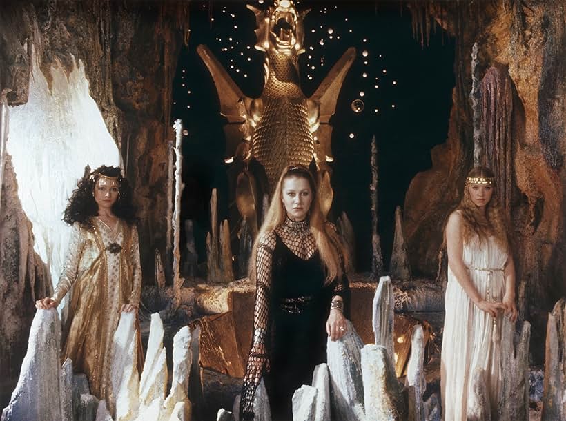 Helen Mirren and Cherie Lunghi in Excalibur (1981)