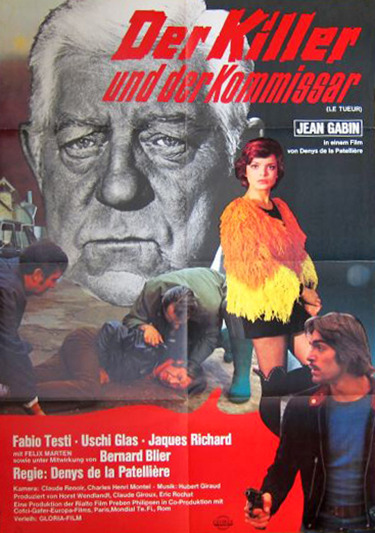 Jean Gabin, Uschi Glas, and Fabio Testi in Le tueur (1972)