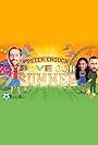 Peter Crouch, Alex Horne, and Maya Jama in Peter Crouch: Save Our Summer (2020)