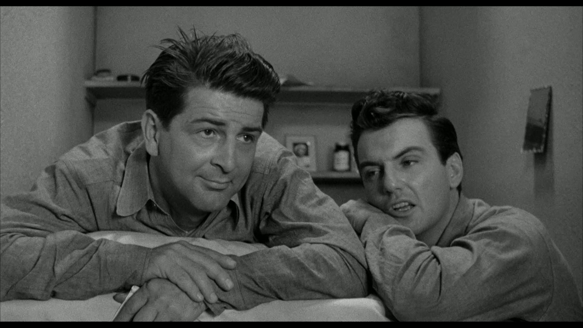 William Campbell and Paul Dubov in Cell 2455, Death Row (1955)