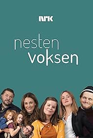 Jenny Skavlan, Hans Olav Brenner, Kjersti Tveterås, Nils Jørgen Kaalstad, Mattis Herman Nyquist, and Renate Reinsve in Nesten voksen (2018)