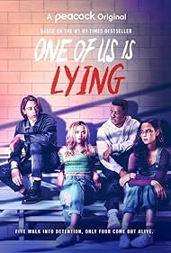 Marianly Tejada, Cooper van Grootel, Annalisa Cochrane, and Chibuikem Uche in One Of Us Is Lying (2021)