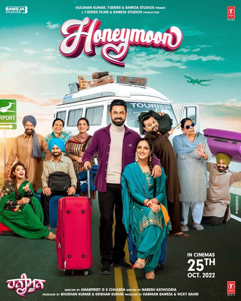 Gippy Grewal and Jasmin Bhasin in Honeymoon (2022)