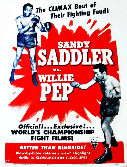 Willie Pep and Sandy Saddler in World's Featherweight Championship: Sandy Saddler vs. Willie Pep (1951)